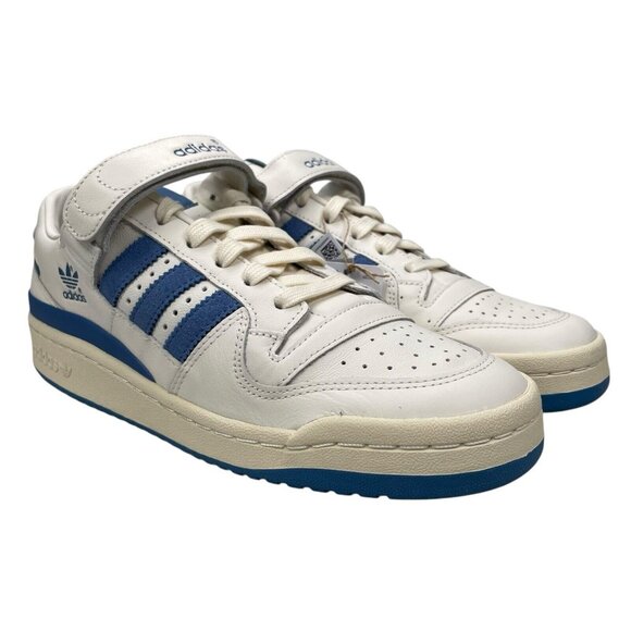 Adidas Forum 84 Low Goat Skin Leather White Royal Shoes JI4658 Mens Size 9-12 - Picture 4 of 9